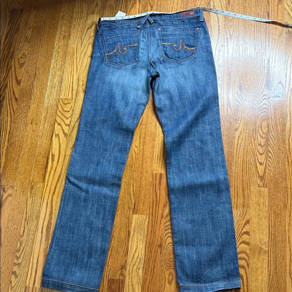 AG Adriano Goldschmied Blue Straight Leg Jeans. Size 31.  NWT. Y2K vintage - Picture 5 of 8